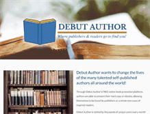 Tablet Screenshot of debutauthor.com